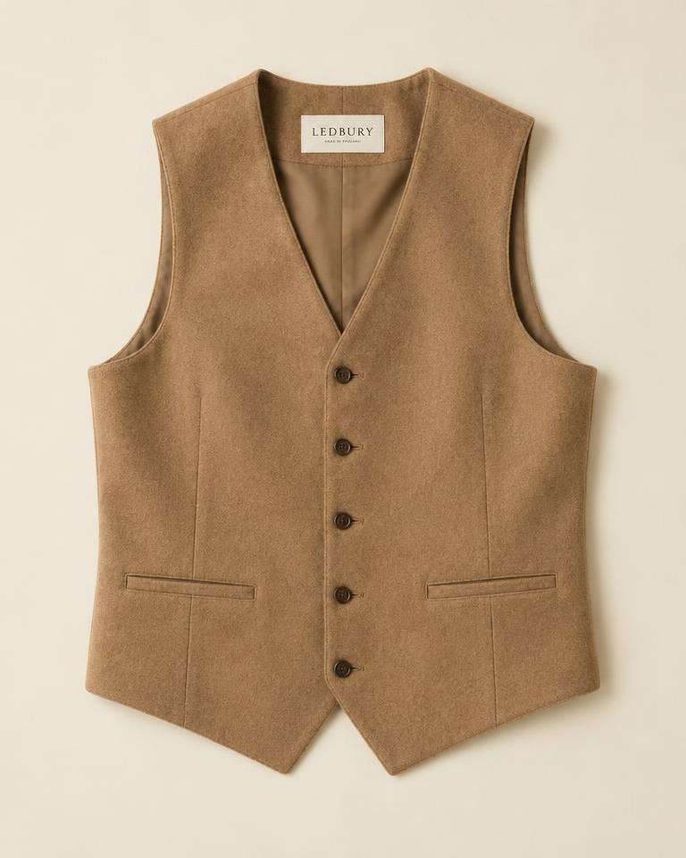 Tan waistcoat